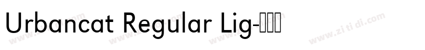 Urbancat Regular Lig字体转换